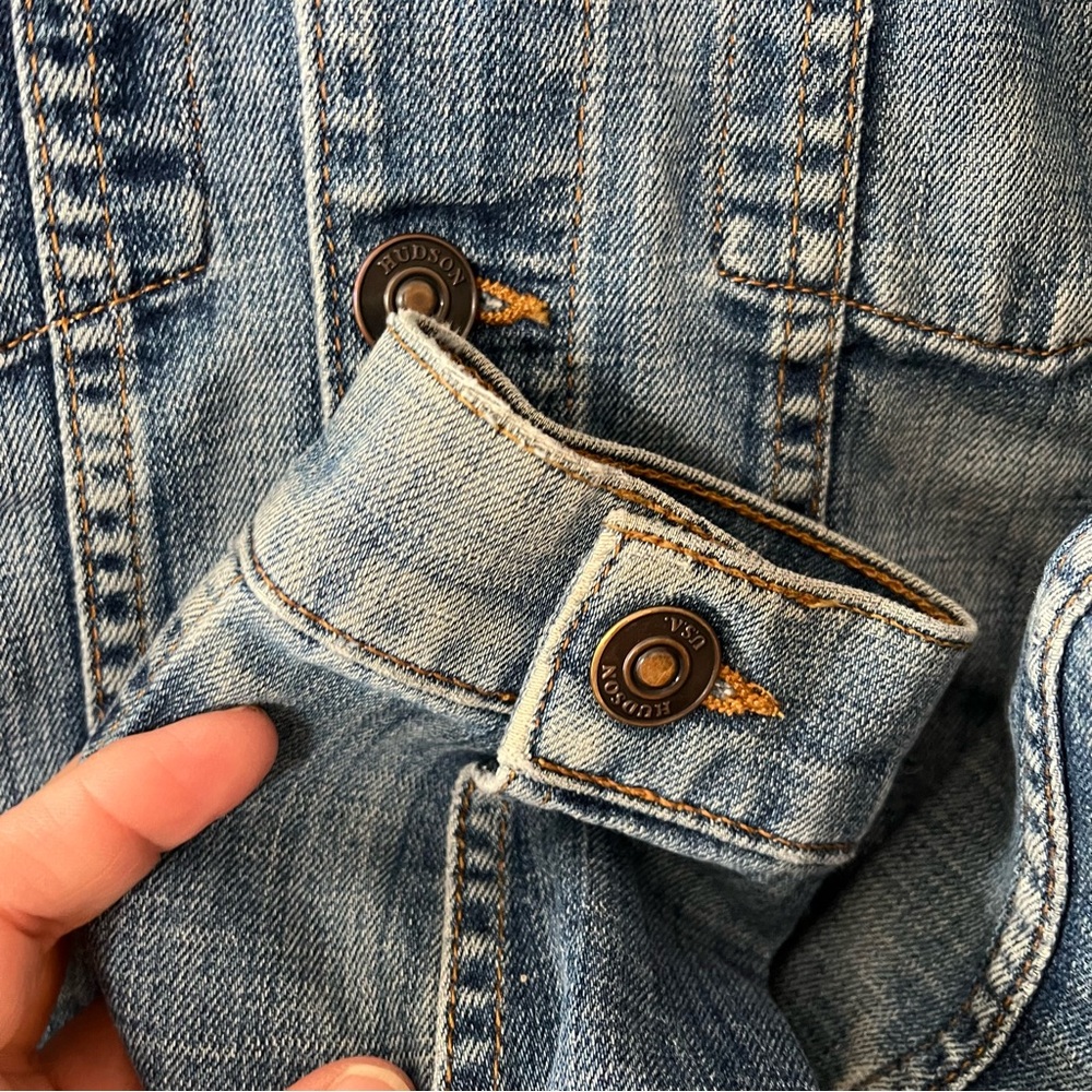 S (2/4) Hudson Jeans Denim Jean Jacket - Picture 8 of 14